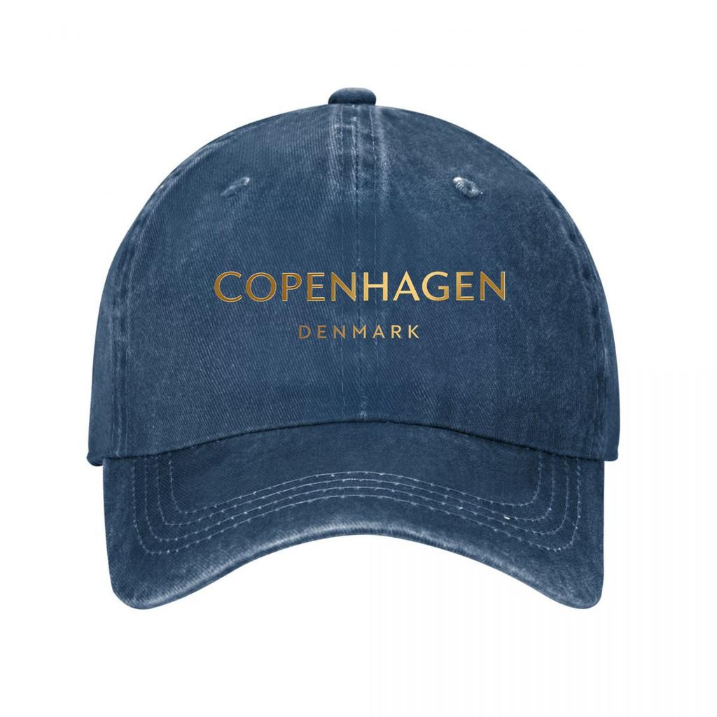 Retro UnisexS Featuring a Stylish Print of The Word COPENHAGEN Adjustable Size Perfect for Outdoor Washed Baseball Cap