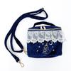 Moomin Lace and Velour 2way Vanity Bag (Navy) Little My MOOMIN