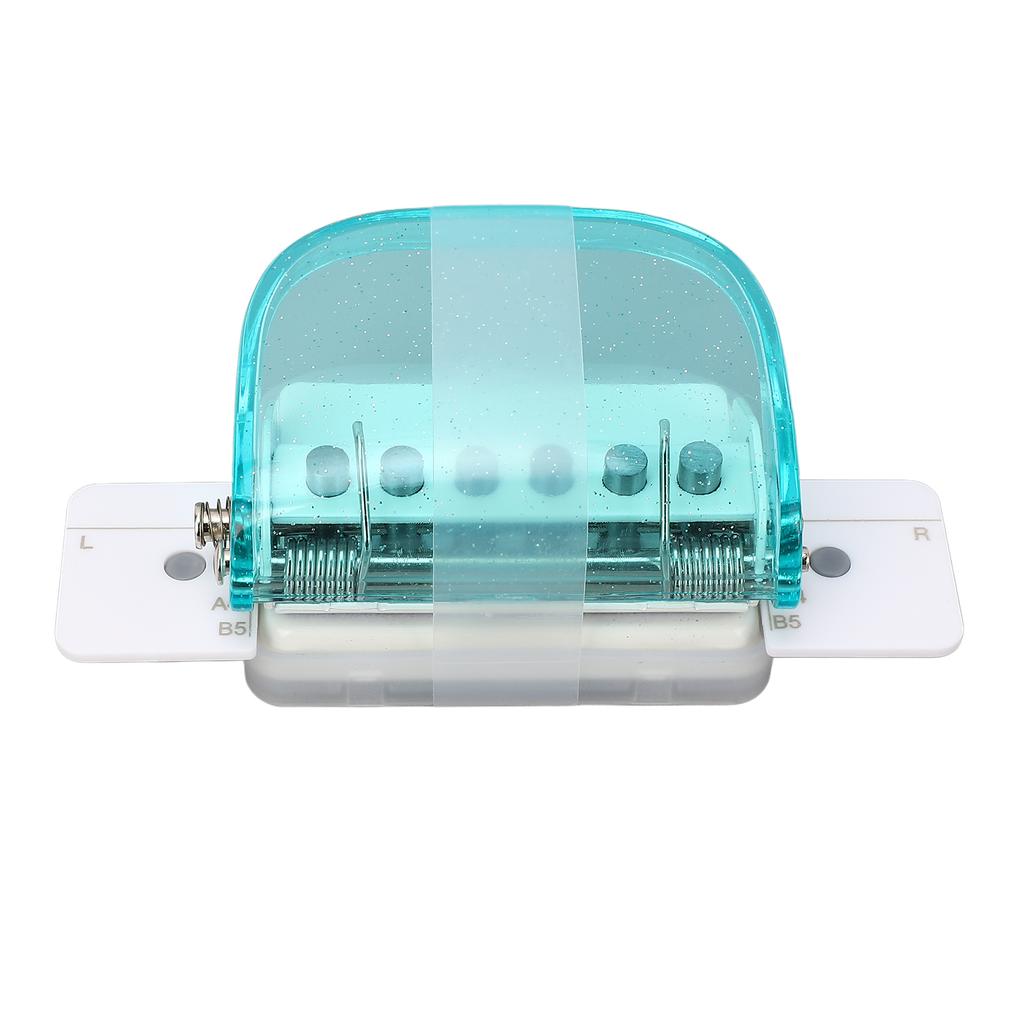 A4 B5 A5 Paper Puncher Transparent Handheld Loose Leaf Paper Hole Punch for School Office