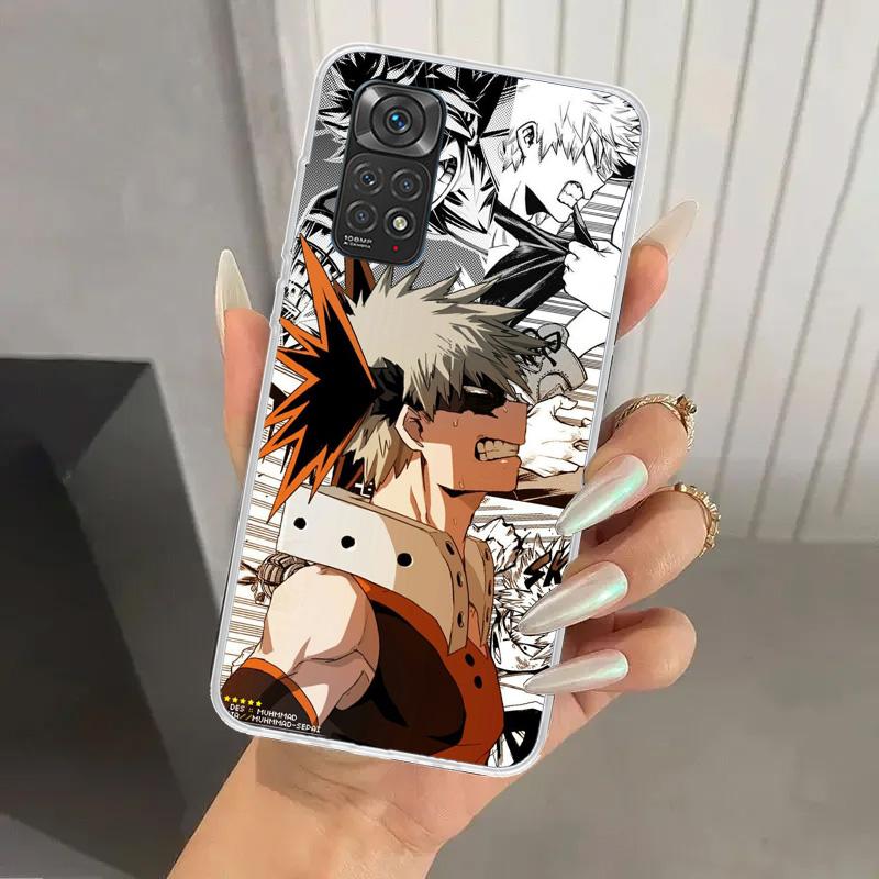 Чехол для телефона My Hero MHA Бакуго Кацуки для Xiaomi Redmi Note 15 14 14S 13 12S 12 Pro 11S 11 Plus 11T 11E 10S Мягкий Чехол Принт Sh