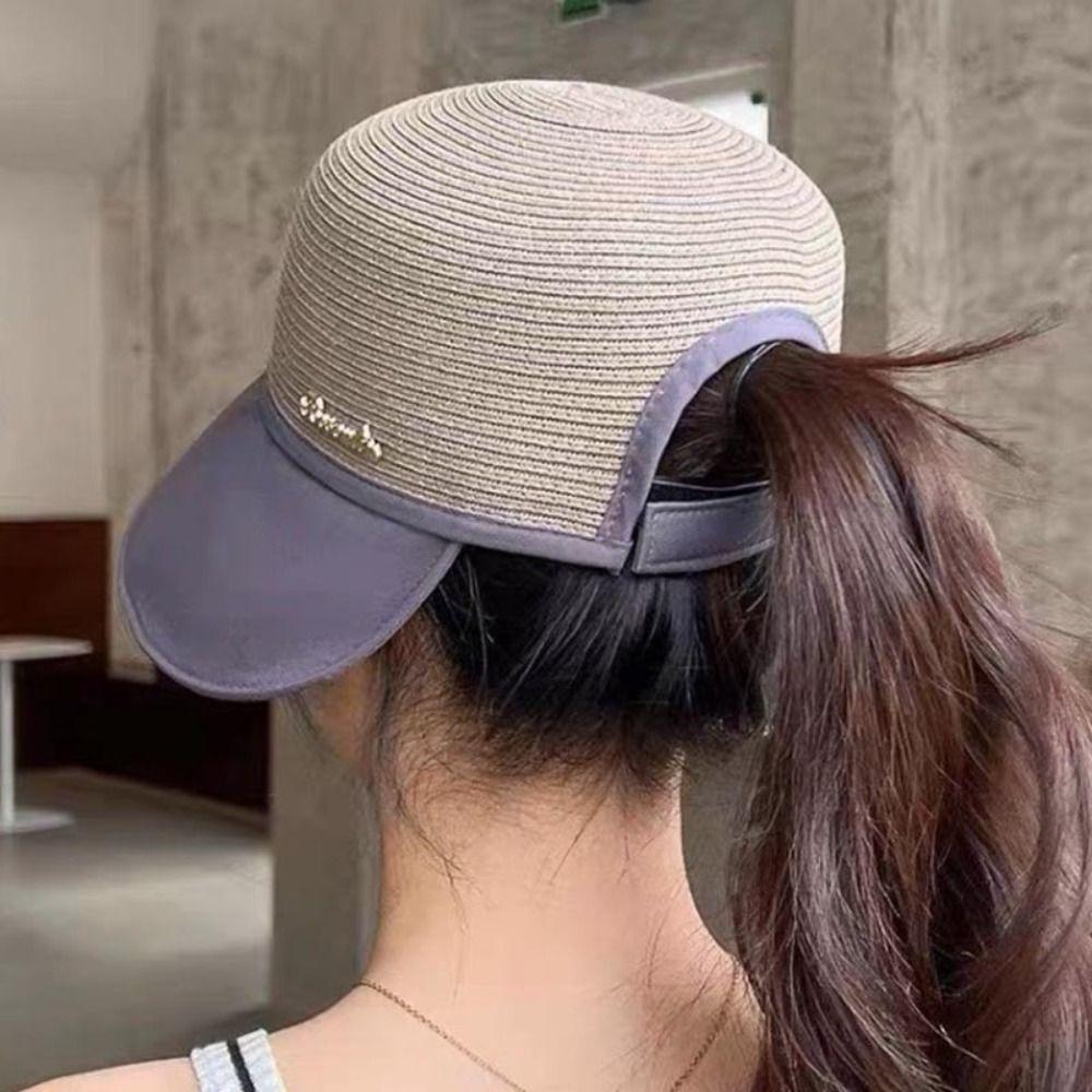 Складная кепка от солнца, солнцезащитная панама, с отстрочкой, женская шляпа-ведро