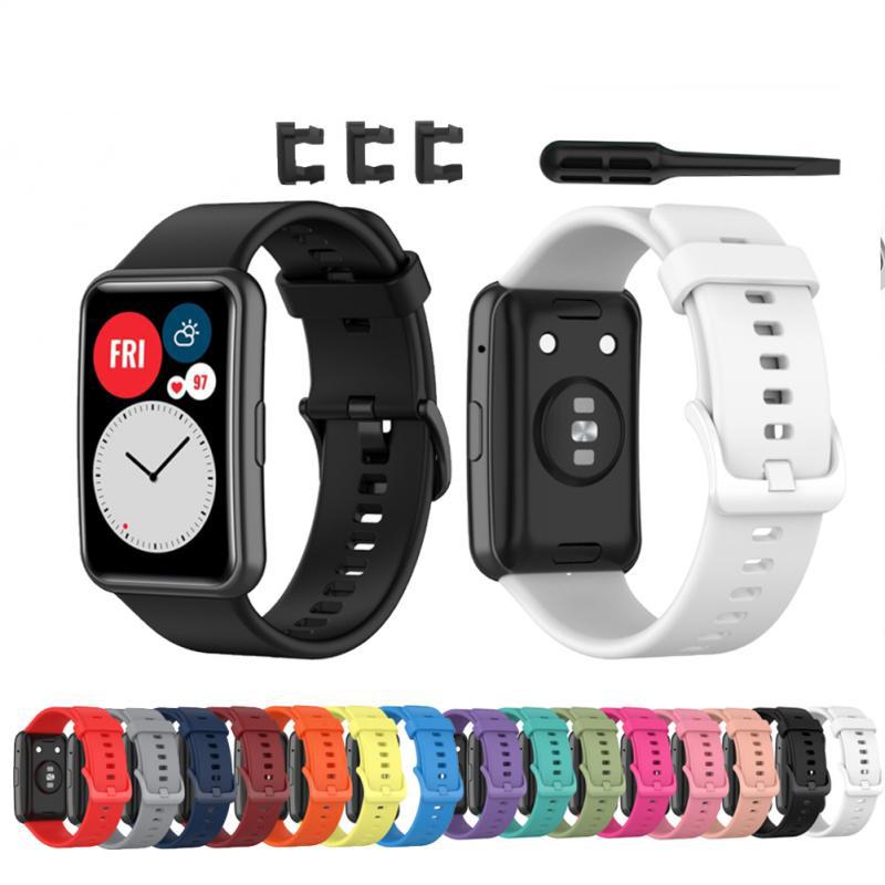 Silicone Wrist Band For Huawei Watch Fit Smart Watch Strap Replacement Bracelet For Huawei Watch Fit Watchband