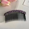 Корейский горный хрусталь расческа заколка для волос сломанный артефакт для волос блестящий невидимый аксессуар для укладки волос зубы головной убор для девочек