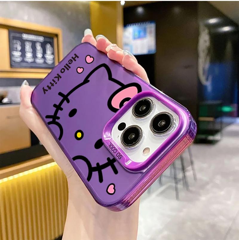 Cute Hello Kitty Casing For Iphone 17 Air 17 Pro Max 1615 14 11 12 13 Pro Max 16 Plus 16e 13 Mini Lovely Cartoon Hard Phone Case