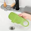 Silicone Drain Mat Kitchen Sink Pool Faucet Rack Sponge Rag Storage Rack Soap Mat