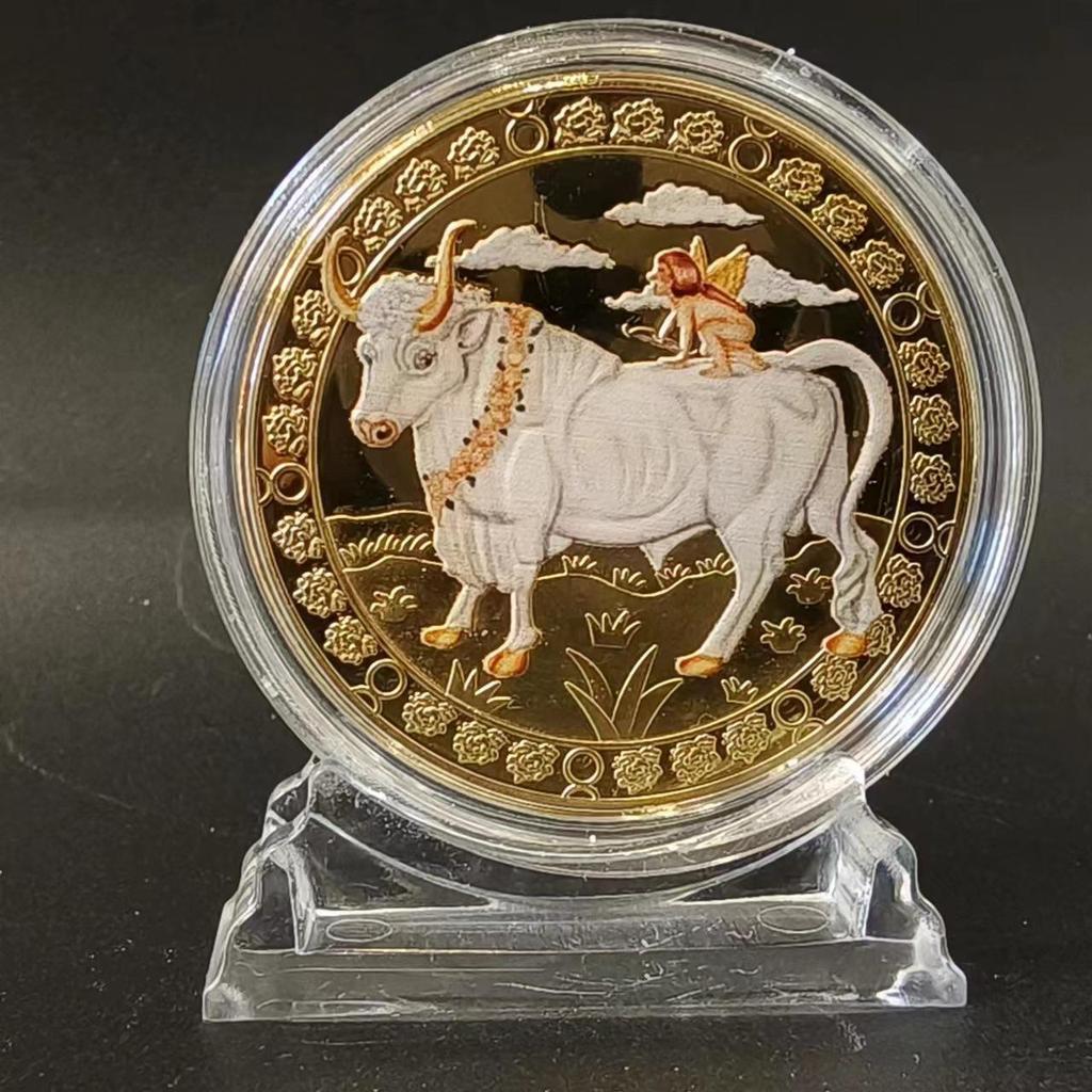 Позолоченный набор медальонов со знаками зодиака Скорпион, Близнецы и Весы