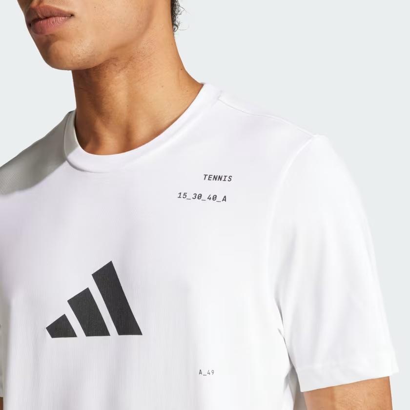 Adidas Free Shipping With AdiClub Aeroready Tennis Category Graphic Tee Men's IS2408