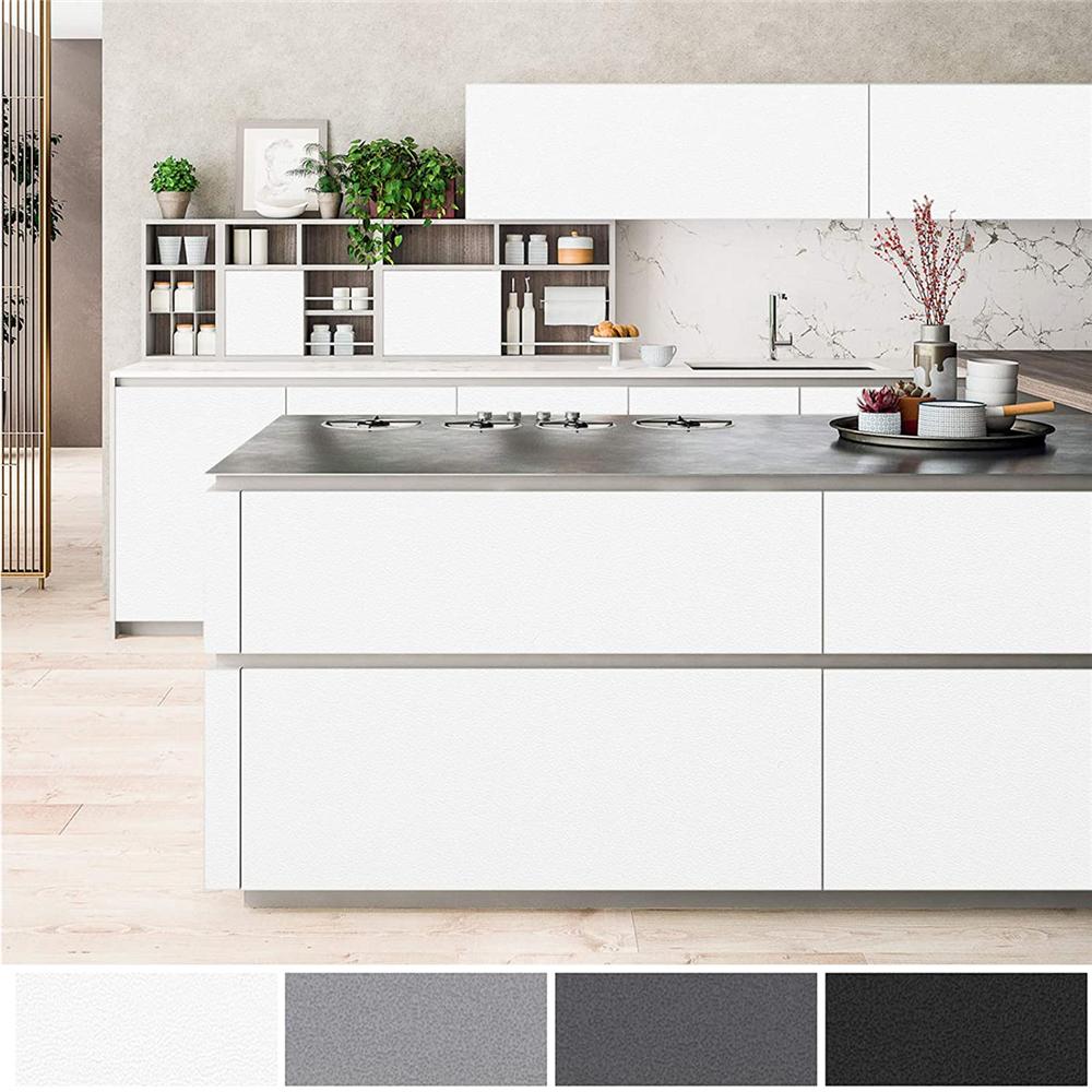 Водонепроницаемые матовые обои Белые Серые Черные Виниловые самоклеящиеся наклейки для стен Мебель Гостиная Контактная бумага Домашний декор