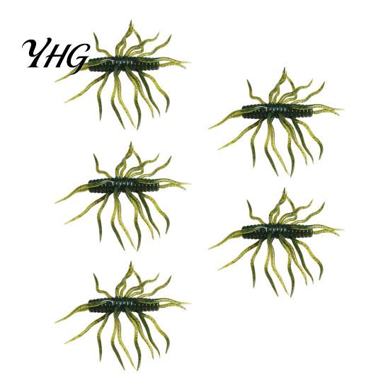 High Frequency Vibration Lure 1/3/5Pcs 9.5cm/9g Floating Soft with Multi-Tentacles, Realistic Topwater Swimming Bionic Bait, Artificial Swimbait