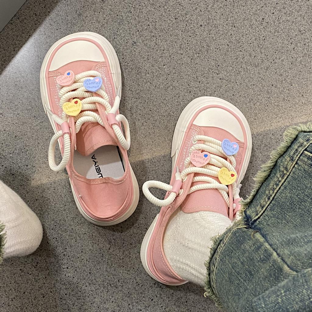 Парусиновые туфли для детей, универсальные, нишевые, лето 2025, новые, на толстой подошве, уродливые, милые, с большой головой, для отдыха, спорта, популярные, для сноуборда