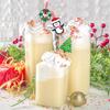 Biodegradable Christmas Paper Straws with and  Tree Artwork Holiday Party Drinkware for Kids Adults