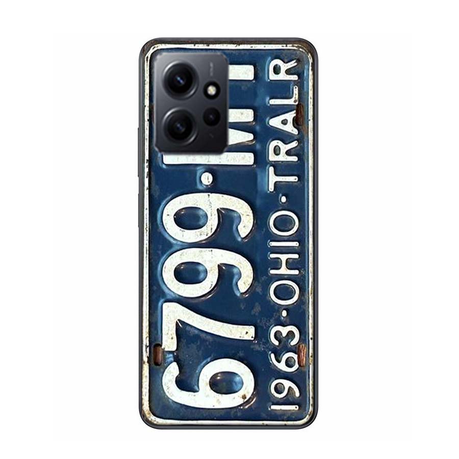 License New York Plate Number Phone Case For Redmi Note 14 15 Pro 5G 13 12 Pro Plus 11 11T 11E 11S 10 Pro 10S 9 9S Cover Cell Cl