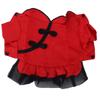 Pet Chinese Style Suit Spring and Summer Cotton Qipao Costume for Pet Puppy and Cats