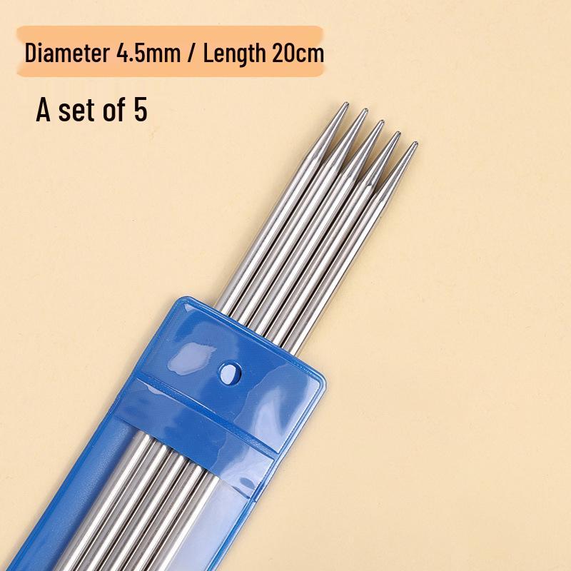 20 см вязальные спицы из нержавеющей стали для свитеров, манжет, носков и кукол - Короткие специальные инструменты для рукоделия