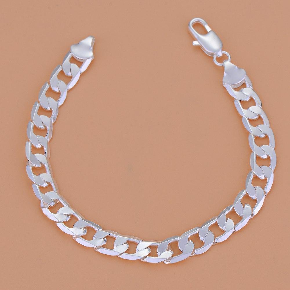 925 Silver Bracelet Heart High Quality Romance Chain For Woman Men Fashion Engagement Party Wedding Jewelry Gift