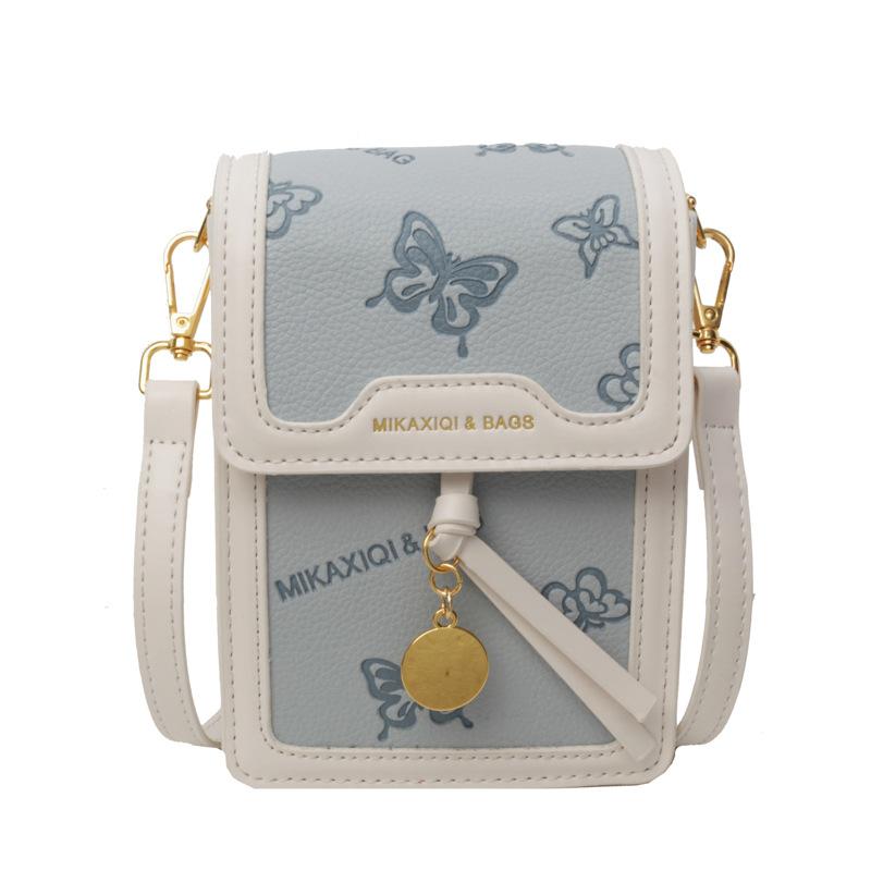 Summer messenger small bag women's 2025 new trendy small square bag high-end shoulder bag popular super hot mobile phone bag