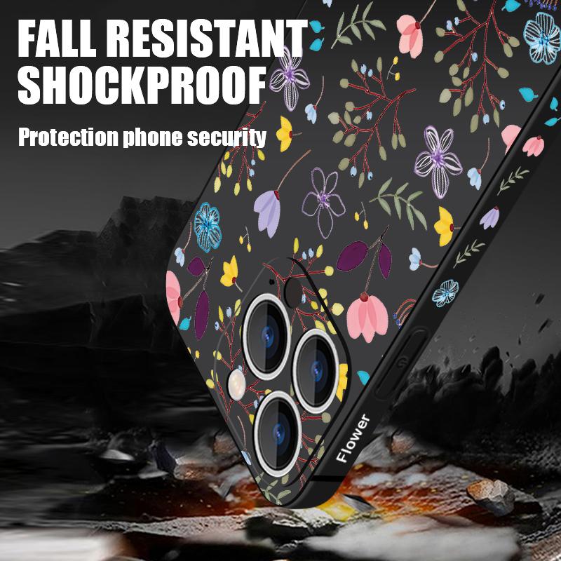 Роскошный чехол-шнурок с маленькими цветочными бутонами для iPhone 15 Pro Max Coque iPhone 11 12 13 14 Pro Max 16 SE 2 2022 Мягкий силиконовый чехол