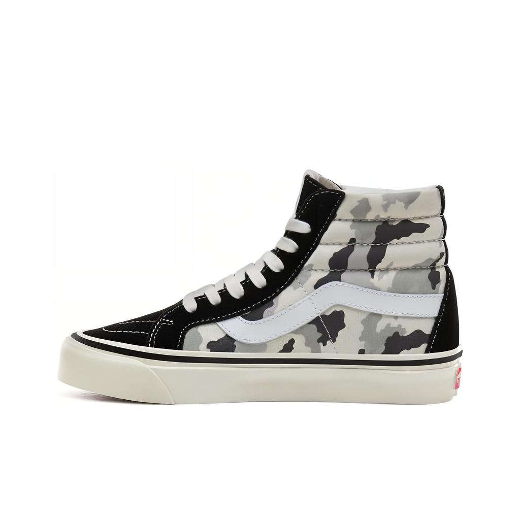 Vans Sk8 Anaheim Factory 38 Dx Лоскутные Высокие Кеды Унисекс Серо-камуфляжные VN0A38GFV7G
