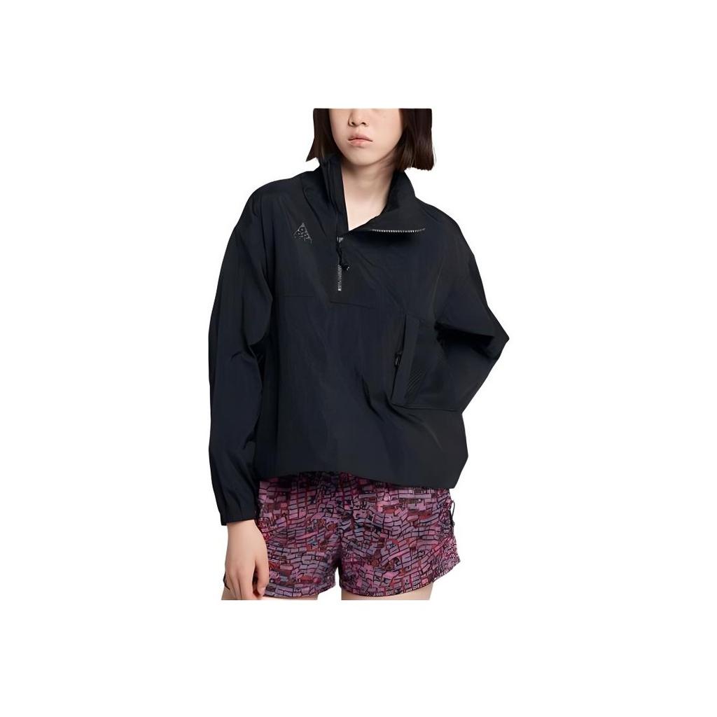 Nike Повседневная спортивная уличная функциональная куртка с длинным рукавом, куртки унисекс, черные BQ7292-010