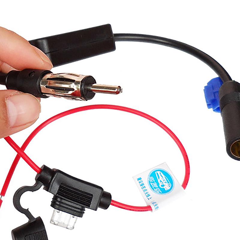 Am Fm Radio Anti-Interference Enhance Auto Electronic Accessories 12V For Ant208 Car Antenna Signal Amplifier Set