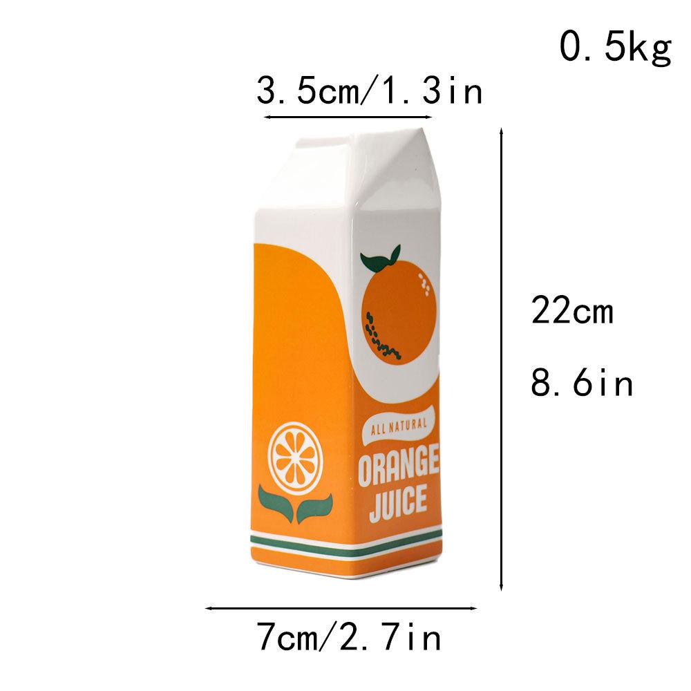 Керамическая ваза ручной работы, креативный оранжевый фрукт, керамическая ваза для дома, гостиной, цветочная композиция, ваза для гидропоники, орнамент