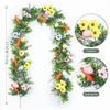 Artificial Easter Egg Garland with Egg Carrot Wreath Creative Spring Vine Flower  Easter Decoration