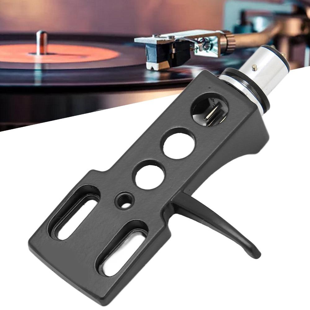 4 Connection Wires Vinyl Stylus Holder Aluminium Alloy Turntable Headshell Mount For DJ Use