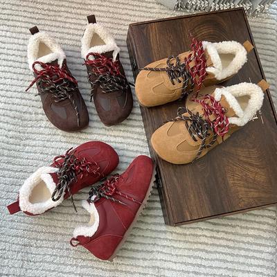 Женские зимние новые туфли из бархатистой кожи на плоской подошве, женская повседневная спортивная обувь, универсальные туфли-лодочки