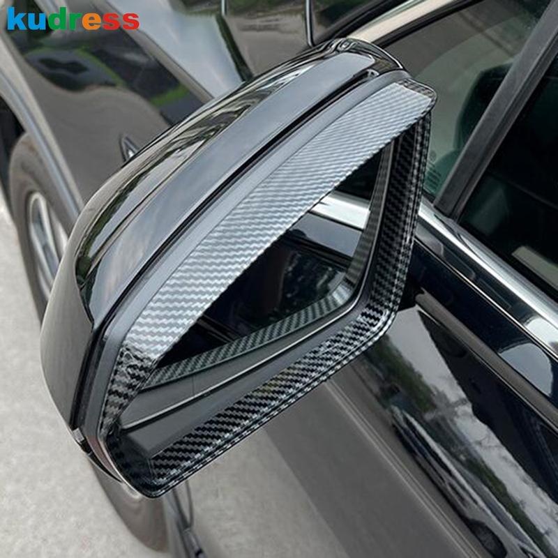 Накладка-козырек на зеркало заднего вида Для Volkswagen VW Tiguan MK2 2017- Хромированные накладки на боковые зеркала Защита от дождя Козырьки