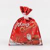 Праздничный рождественский мешочек для конфет с завязками
