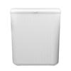 Wall Hanging Trash Can with Sliding Lid Small Kitchen Waste Basket for Bedroom Bathroom 9L White