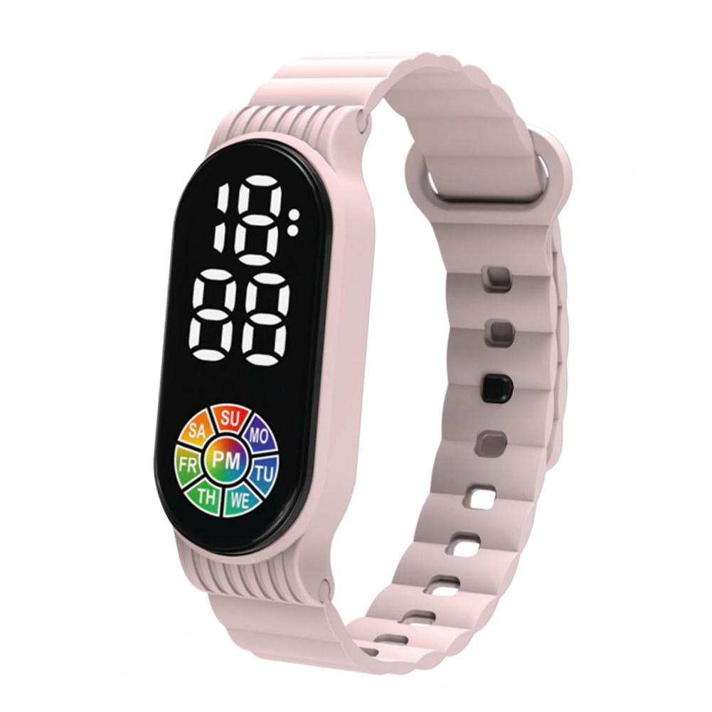 Наручные часы с сенсорным управлением и цифровым дисплеем, водонепроницаемые многофункциональные детские электронные часы