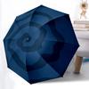 1 шт. Автоматический складной зонт со спиральным узором, с кнопкой открытия/закрытия в одно касание, ветрозащитная конструкция, легкий портативный зонт для женщин и мужчин 6119