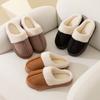 Fashion Fluffy Winter Slippers For Women Comfortable Warm Furry Fuzzy Home Shoes Woman Indoor Thick Sole Plush Slides Female