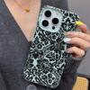 INS Кружевной Стиль Цветочный Узор Силиконовый Чехол Для Телефона Для iPhone 17 17Air 13 16 15 14 12 11 Pro Max Мягкий Чехол с Текстурой Личи Funda