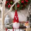 1PC Plush Dwarf Hanging Pendants Letter Embroidered Knitted Hat Faceless Doll Pendants