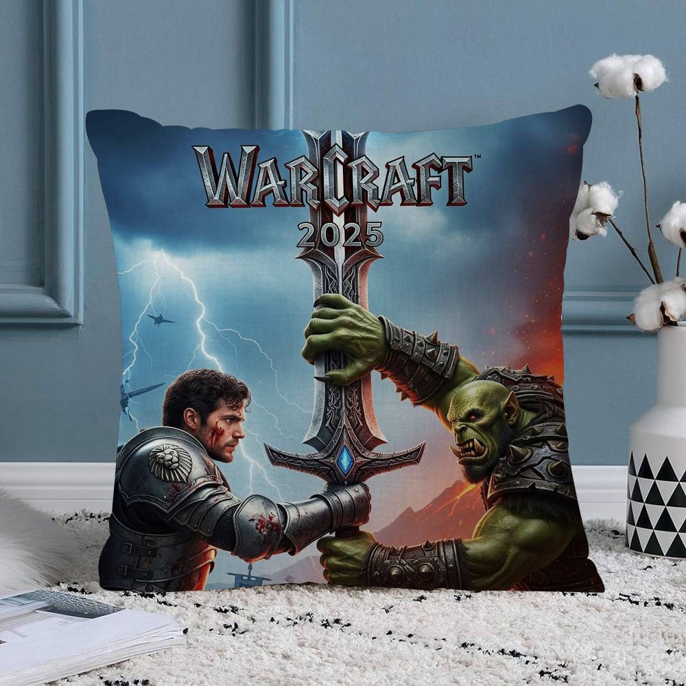 Чехлы на подушки Герои World of Warcraft Мультяшные Декоративные для дивана Домашние Двусторонние Короткий плюш Милый чехол для подушки