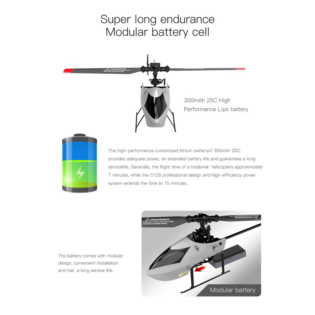 Remote Control Helicopter 2.4GHz Remote Control Drone 6-axis Gyroscope Stabilization Aileronless