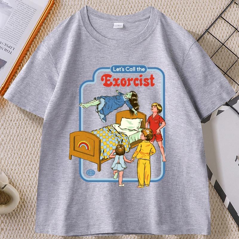 Unisex LetS Call The Exorcist Funny Graphic TShirt Unisex Women Fashion Clothing Cotton Tops Fashion Summer Tee Shirt Clothes