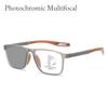 Photochromic Multifocal Reading Glasses For Men Women Blue Light Blocking Presbyopia Eyewear Outdoor Uv Sunglasses +1.0 To +4.0