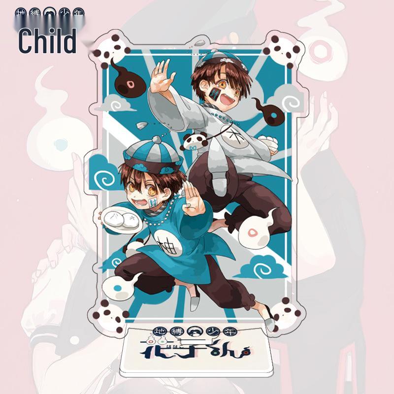 Двусторонняя акриловая фигурка-подставка Jibaku Shonen Hanako-kun Юги и Нэнэ