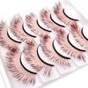 5 Pairs 3D False Eyelashes Soft Comfortable To Wear Imitation Mink Gradient Color Beauty False Eye Lashes for Performance
