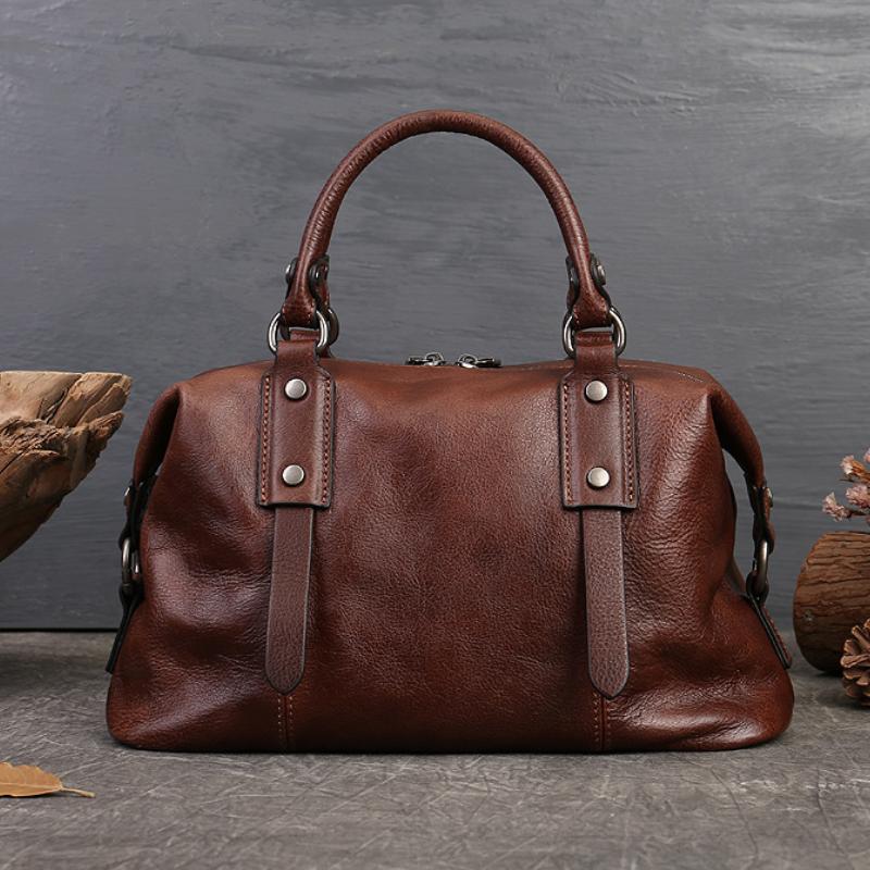 Большая вместительная повседневная сумка из натуральной кожи, винтажная женская сумка, мягкая деловая сумка из натуральной яловой кожи, сумки на плечо