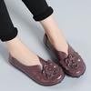 Moccasins Soft Genuine Leather Flat Shoes Women Flats with Flowers Ladies Shoes Women Designers Loafers Slip On Ballerina