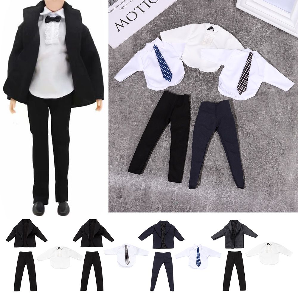 Man Male Doll Doll Pants Wedding Party Suit 1/6 Doll Clothes Casual Suit Daily Wear Male Doll Shirt