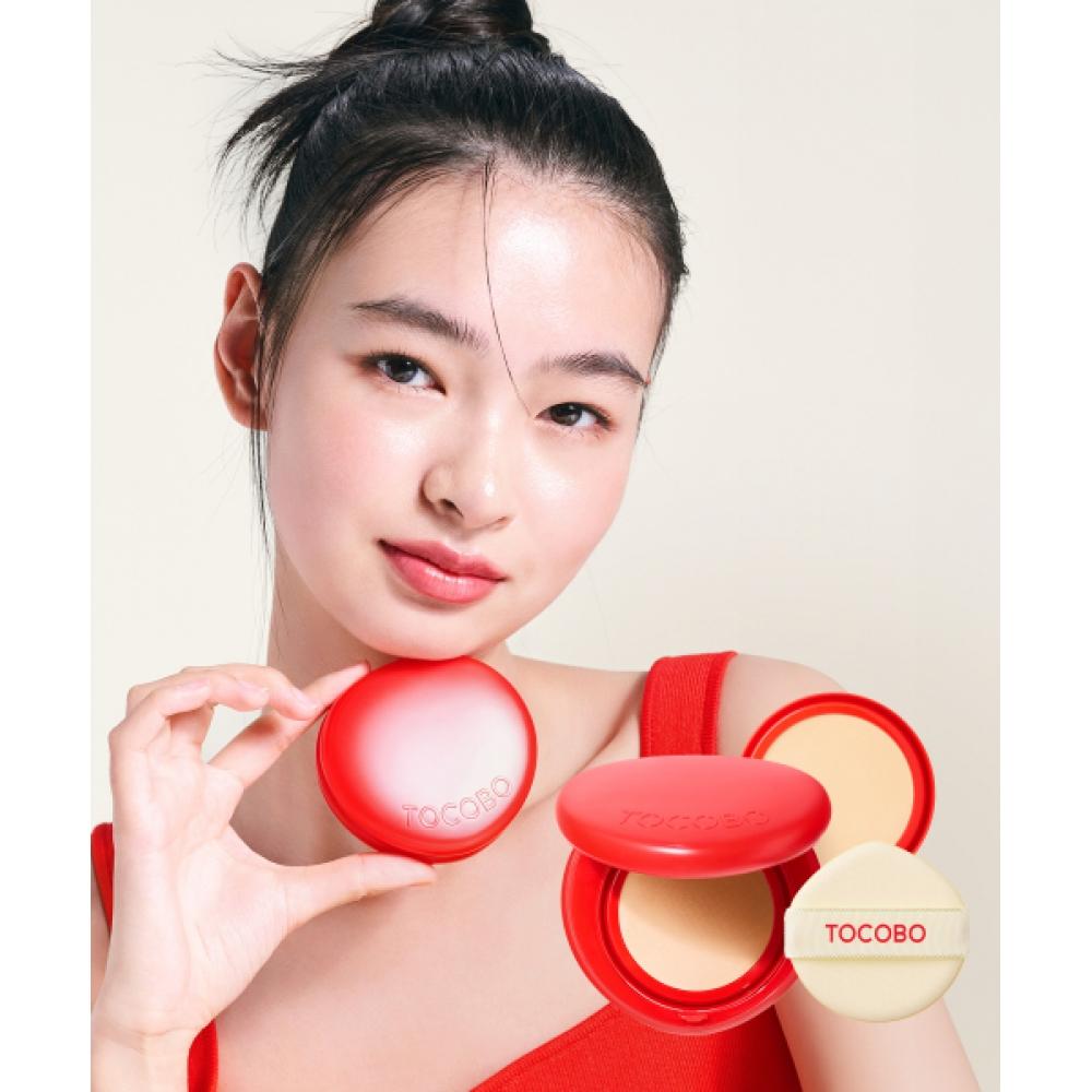 Tocobo [Проект сменного блока] Яблочный Dewy Fit Кушон + Мини Солнцезащитный Крем Брелок-Звездочка