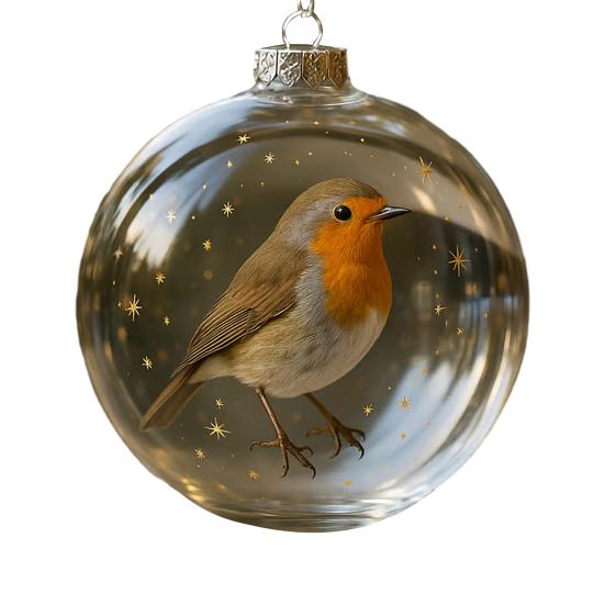 Рождественские акриловые украшения с птицами 2D Кардиналы Животные Украшения на елку Ручной работы Праздничные