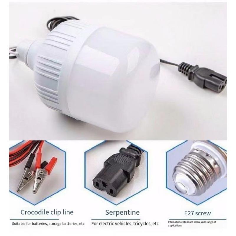 1 шт. 12 В низковольтная аккумуляторная лампа для ночного рынка с зажимом для провода 12 В низковольтная светодиодная лампа постоянного тока