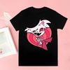 Sleeve T Shirt Cool Cartoon Casual T-shirt Streetwear Tops Hazbin Hotels Alastor Harajuku High Quality Short Sleeves Casual Soft