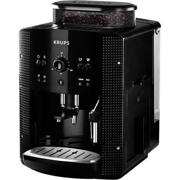 KRUPS Machine à Café à Grains avec Broyeur – Espresso 2 Tasses Simultanées – Nettoyage Automatique – Modèle EA810870